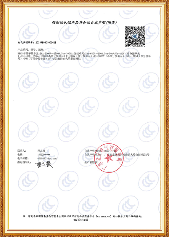 强造性认证产品切合性自我申明