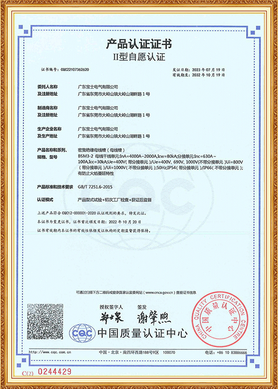 中国II型自愿认证证书