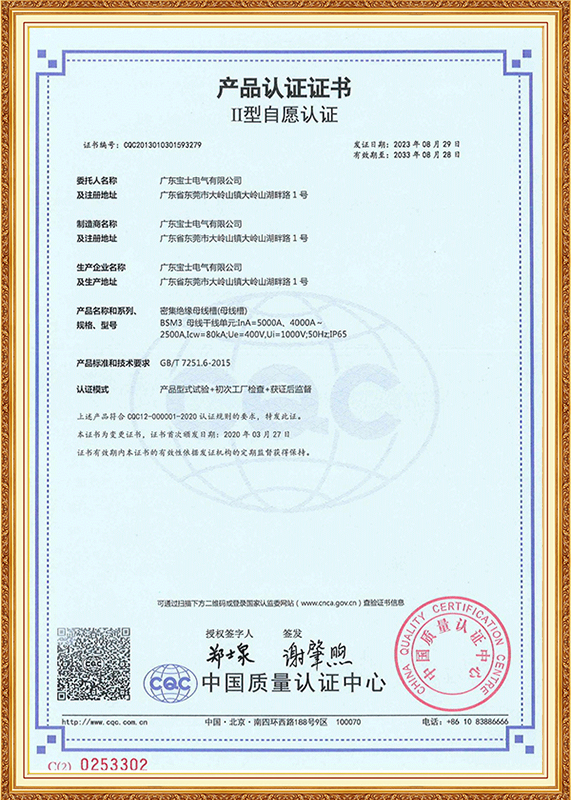 中国II型自愿认证证书