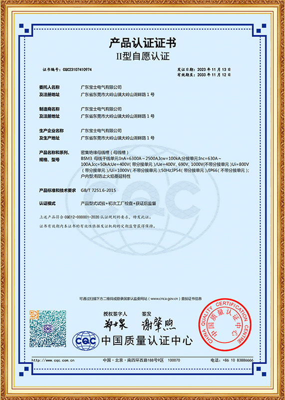 中国II型自愿认证证书