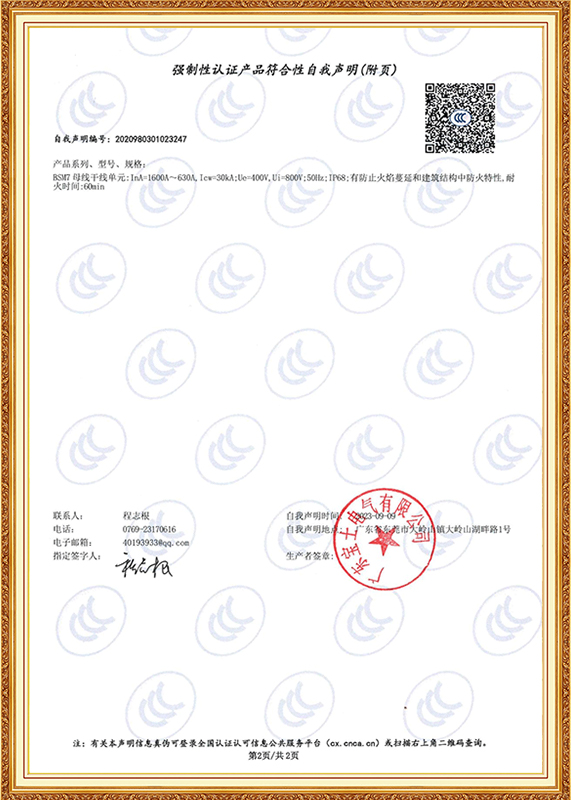 强造性认证产品切合性自我申明