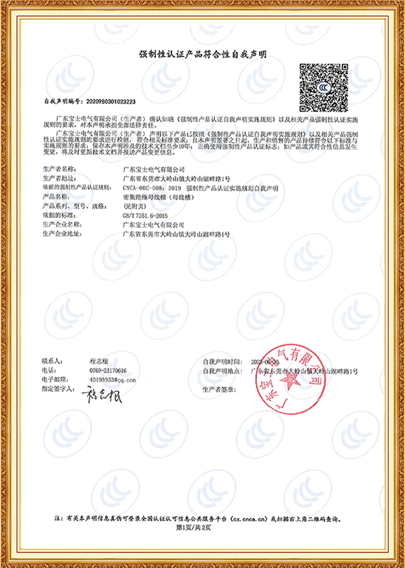 强造性认证产品切合性自我申明